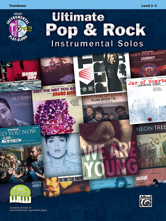 Ultimate Pop & Rock Instrumental Solos: Trombone, Book & CD (Ultimate Pop Instrumental Solos Series)