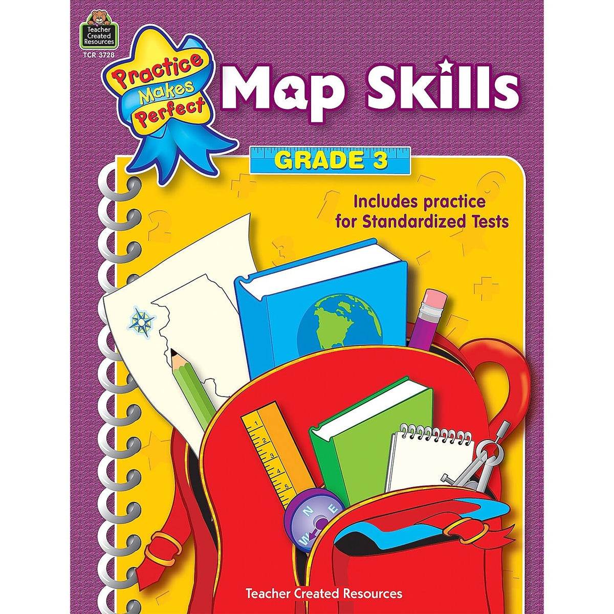 Map Skills, Grade 3 (Practice Makes Perfect Series)