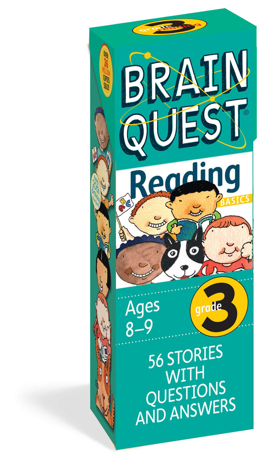 Brain Quest 3rd Grade Reading Q&A Cards: 56 Stories with Questions and Answers. Curriculum-based! Teacher-approved! (Brain Quest Smart Cards) - 7542