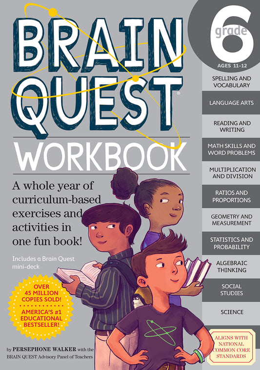 Brain Quest Workbook: Grade 6 - 4033