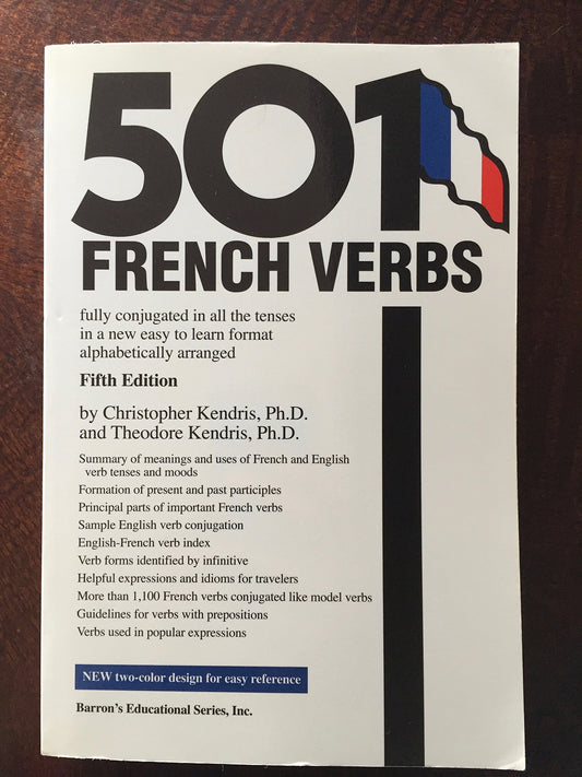 501 French Verbs (Barron's 501 French Verbs) (English and French Edition) - 8435