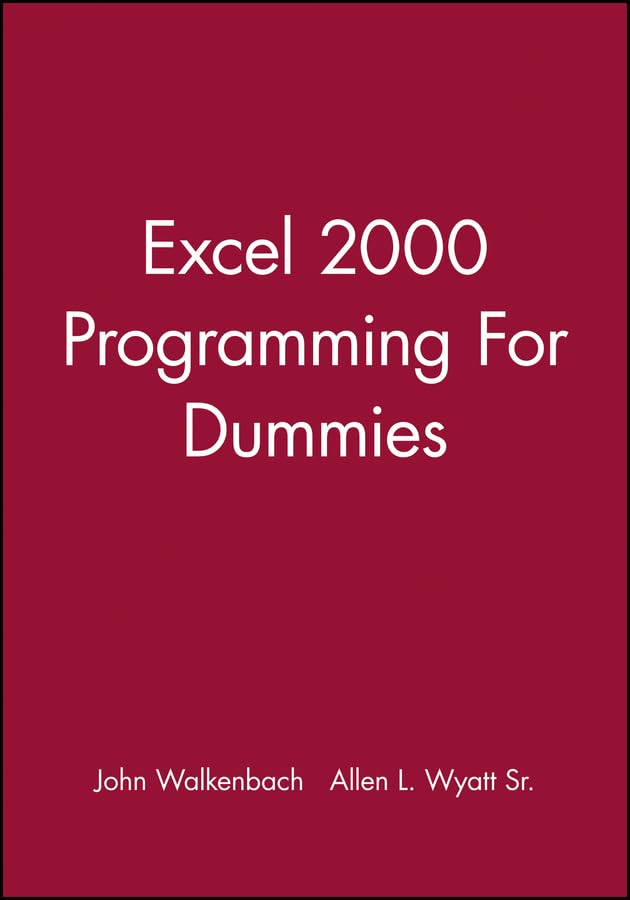 Excel 2000 Programming For Dummies