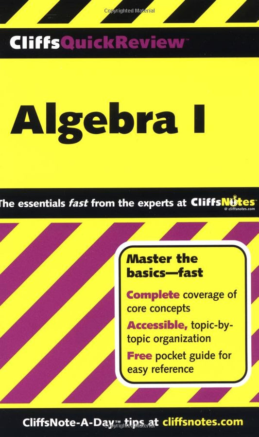 Cliffsquickreview Algebra I