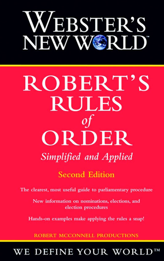 WEBSTER'S NEW WORLD ROBERT'S RUL
