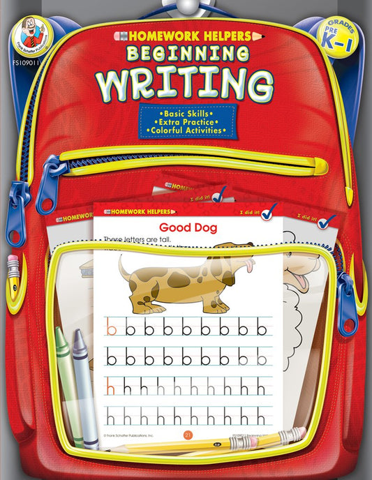 Beginning Writing, Grades PK - 1 (Homework Helper) - 7540