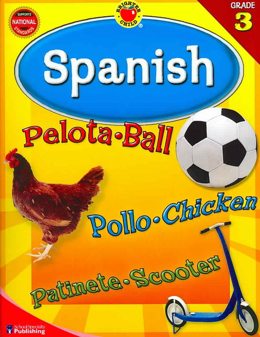 Spanish, Grade 3 (Brighter Child Workbooks) - 7729