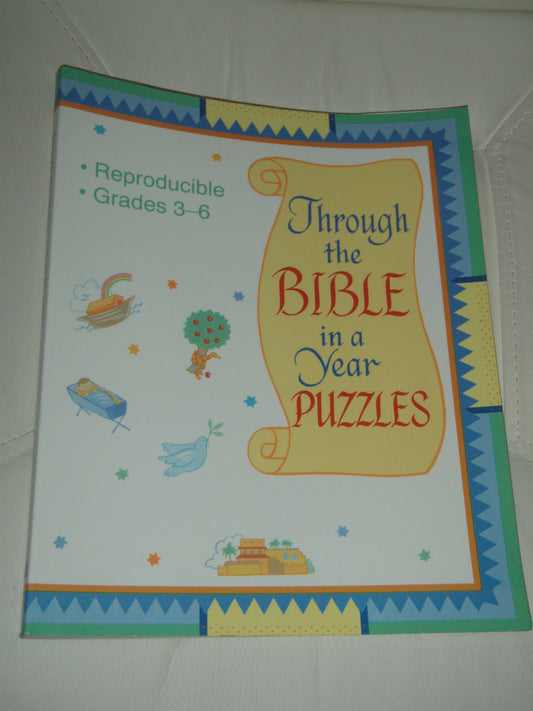 Through the Bible in a Year Puzzles for Grades 3-6 - 2065