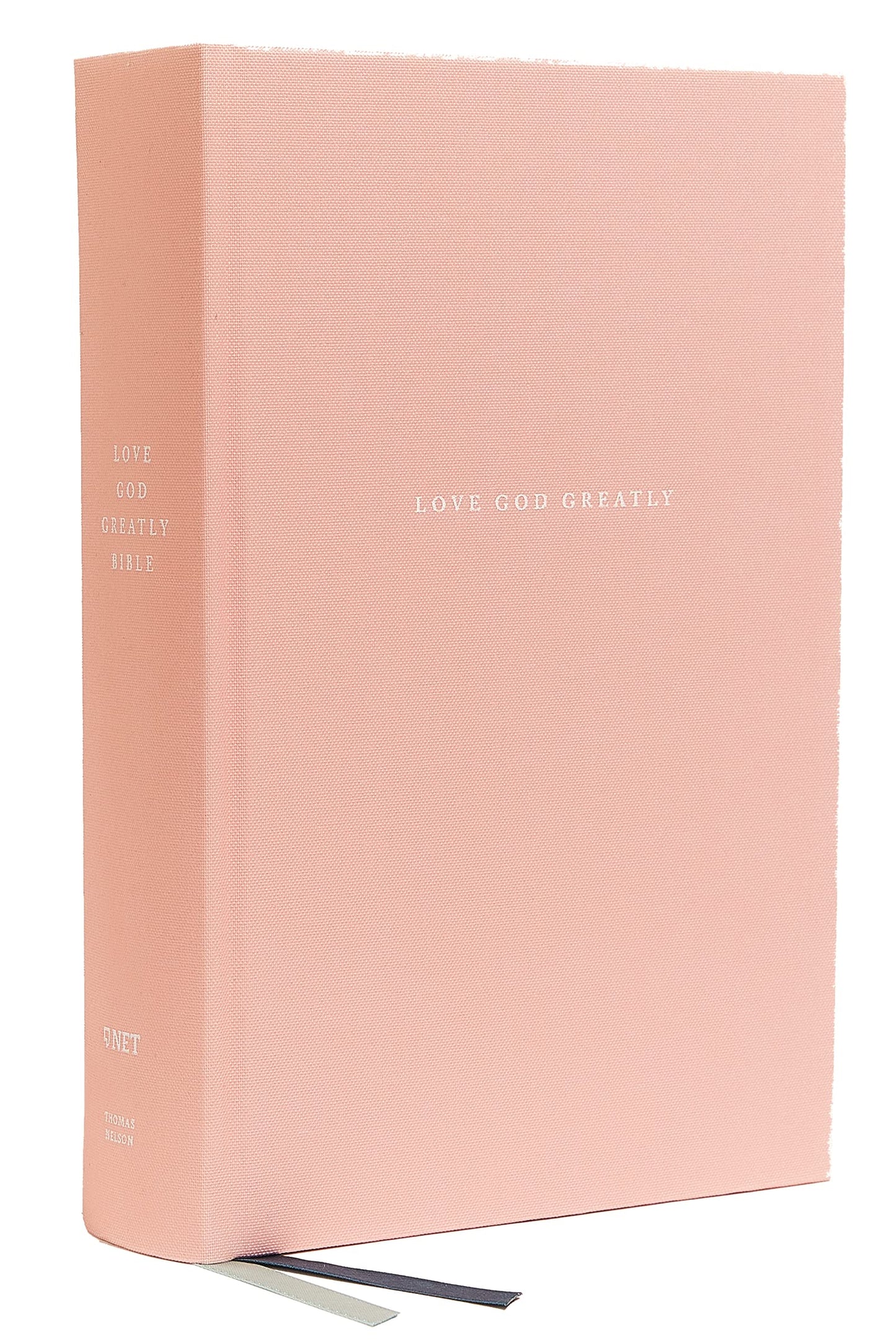 Love God Greatly Bible: A SOAP Method Study Bible for Women (NET, Pink Cloth-over-Board, Thumb Indexed, Comfort Print)
