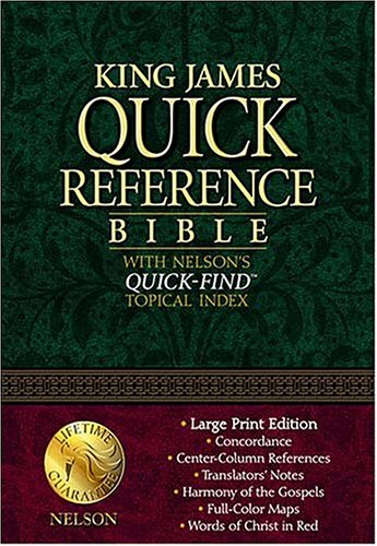 KJV Quick Reference Bible The Easy-to-access King James Version With Quick-reference Features - 2609