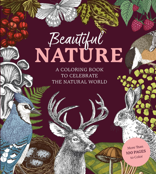 Beautiful Nature Coloring Book: A Coloring Book to Celebrate the Natural World - More Than 100 Pages to Color (Chartwell Coloring Books)