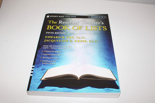 The Reading Teacher's Book Of Lists: Grades K-12, Fifth Edition