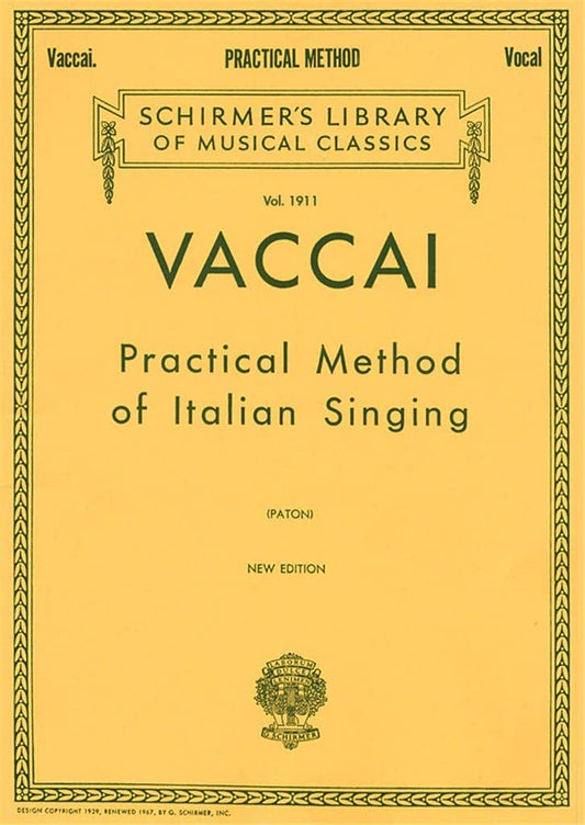 Practical Method of Italian Singing: For High Soprano - 4731