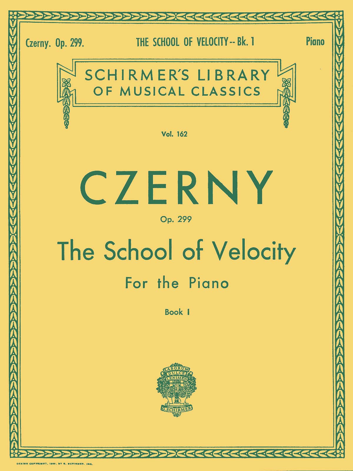 School of Velocity, Op. 299 - Book 1: Schirmer Library of Classics Volume 162 Piano Technique
