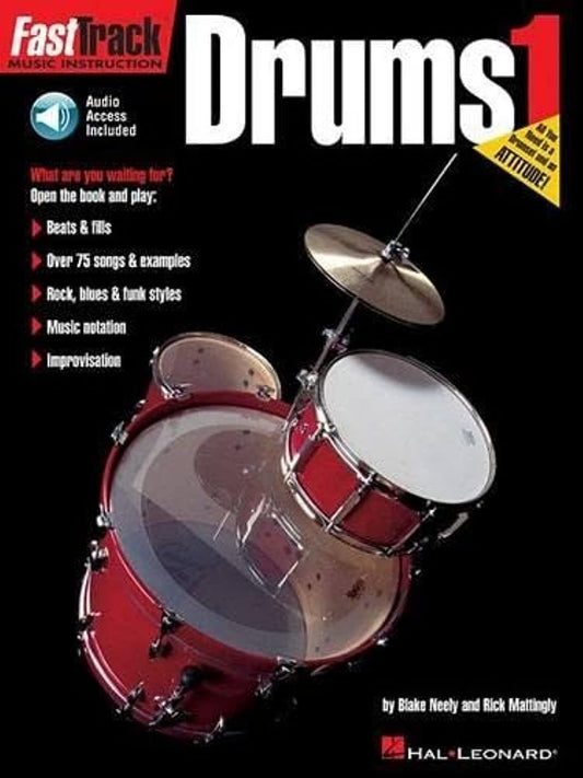 FastTrack Drums Method - Book 1 Book/Online Audio