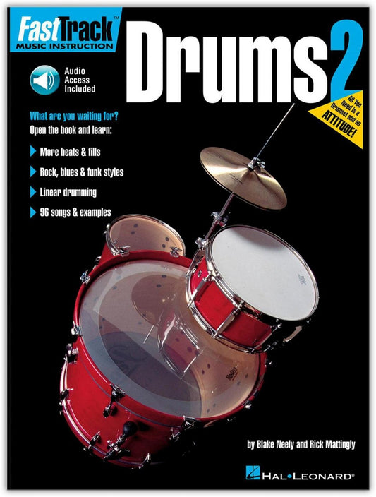 FastTrack Music Instruction - Drums, Book 2 (Fasttrack Series) - 2273