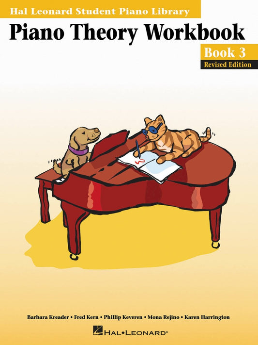 Piano Theory Workbook – Book 3 Revised Edition | Music Theory and Ear Training for Piano Students | Fun Learning with Spike and Party Cat | Hal Leonard Student Piano Library