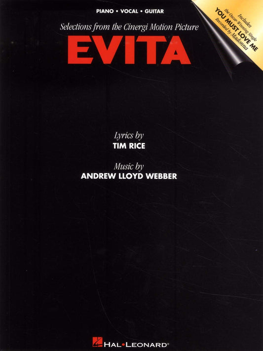Evita Piano, Vocal and Guitar Chords