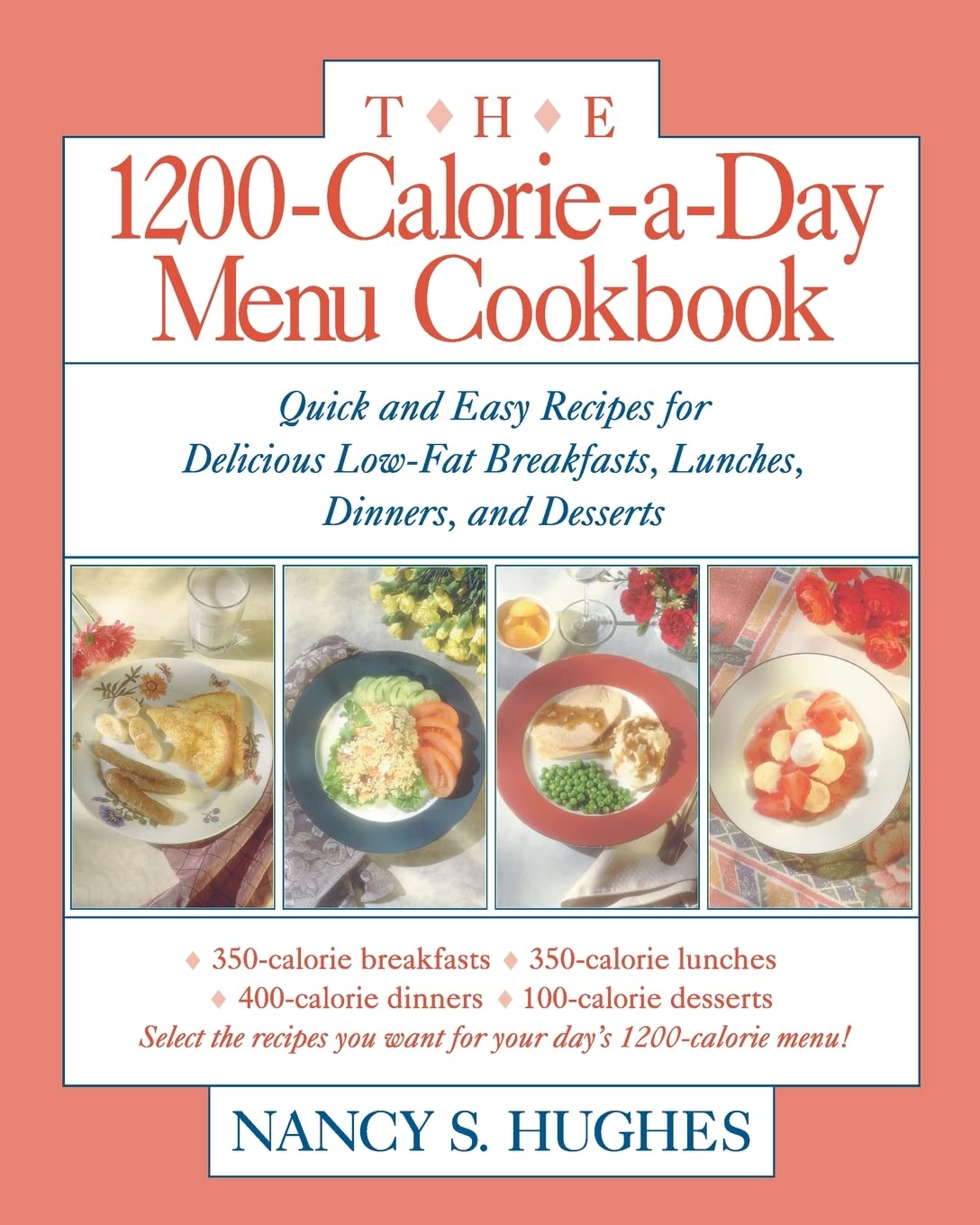 The 1200-Calorie-a-Day Menu Cookbook : Quick and Easy Recipes for Delicious Low-fat Breakfasts, Lunches, Dinners, and Desserts - 2788