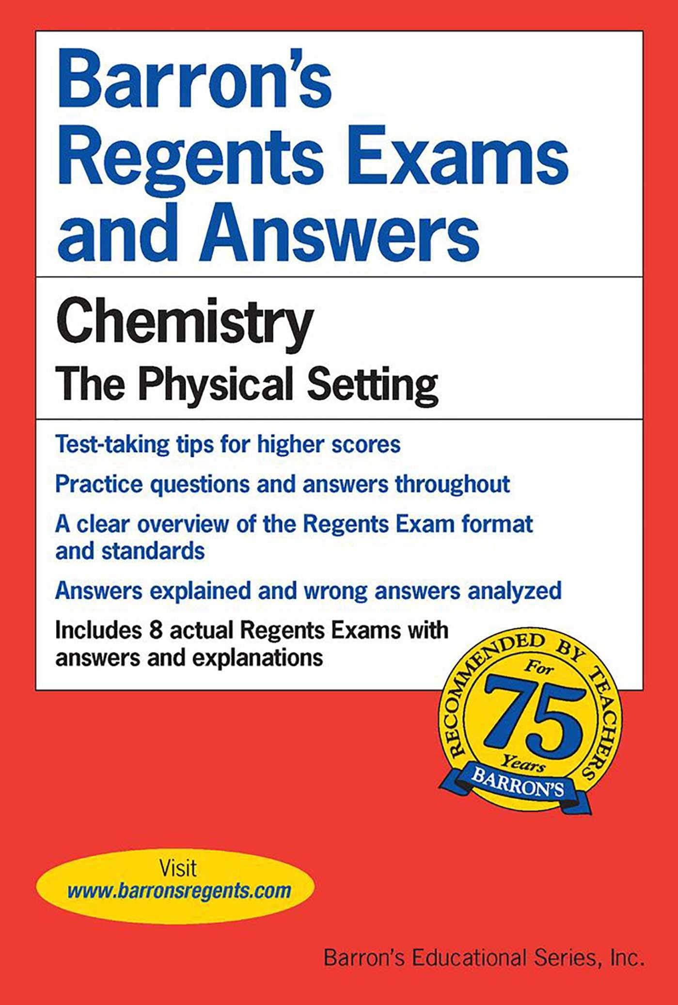 Barrons's Regents Exams and Answers: Chemistry, the Physical Setting