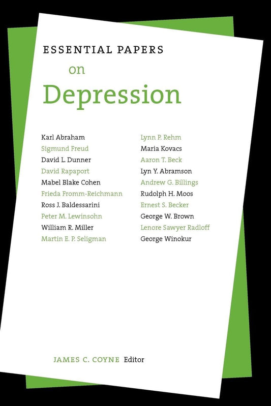 Essential Papers on Depression (Essential Papers on Psychoanalysis, 6)
