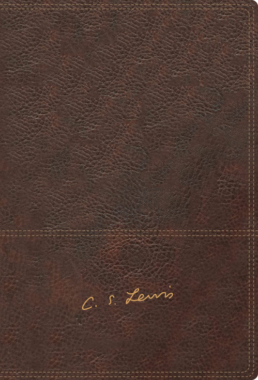RVR, Biblia Reflexiones de C. S. Lewis, Interior a dos colores, Leathersoft, Café, Comfort Print (Spanish Edition) - 1356