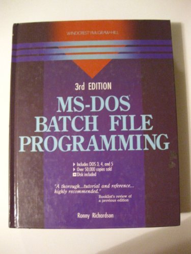 MS-DOS batch file programming