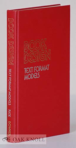 Book Design: Text Format Models - 8095
