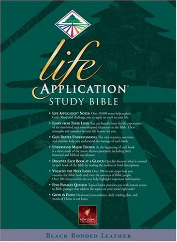 Life Application Study Bible: New Living Translation Black Bonded Leather (Thumb Index)