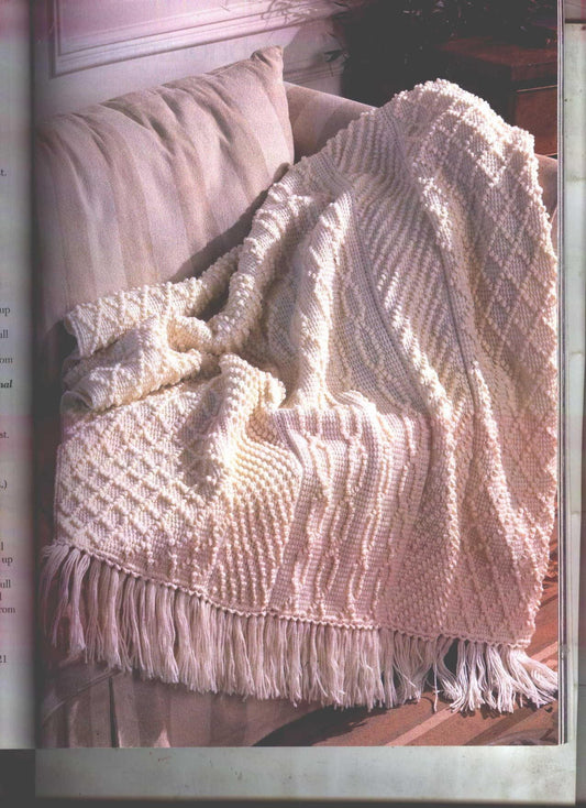 Herrschner's Blue-Ribbon Knit and Crochet Afghans - 7855