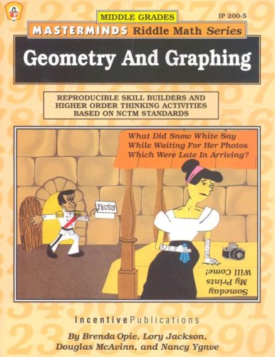 Masterminds Riddle Math for Middle Grades: Geometry and Graphing: Reproducible Skill Builders and Higher Order Thinking Activities Based on NCTM Standards
