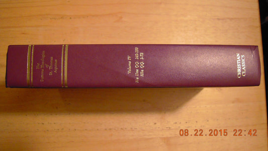 Summa Theologica, Vol. 4