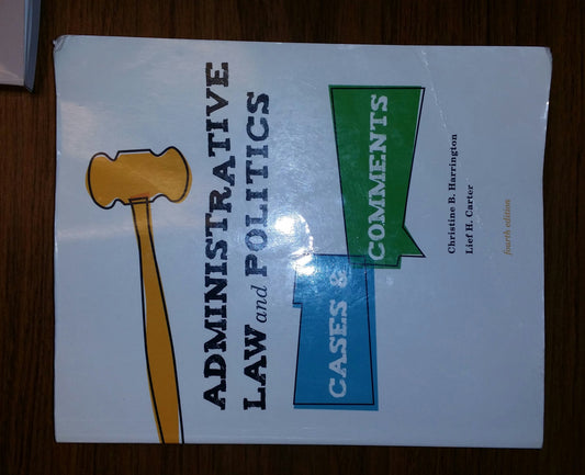 Administrative Law and Politics: Cases and Comments - 9897