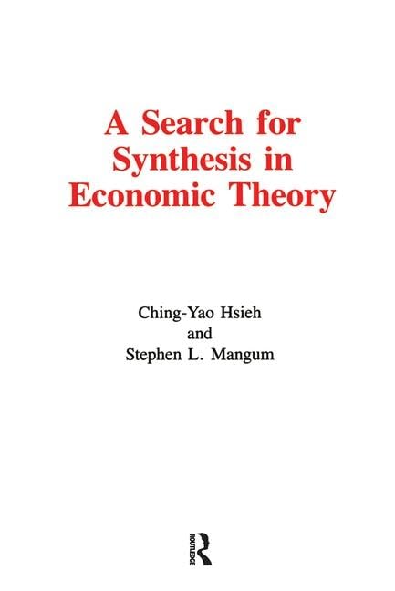 A Search for Synthesis in Economic Theory (Bibl. Di Quarderni D'Italianistica; 2) - 5886
