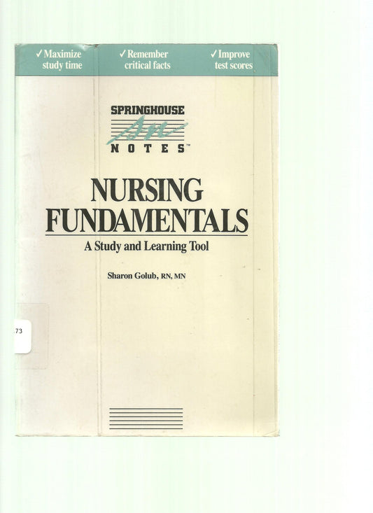 Nursing Fundamentals (Springhouse Notes) - 4954
