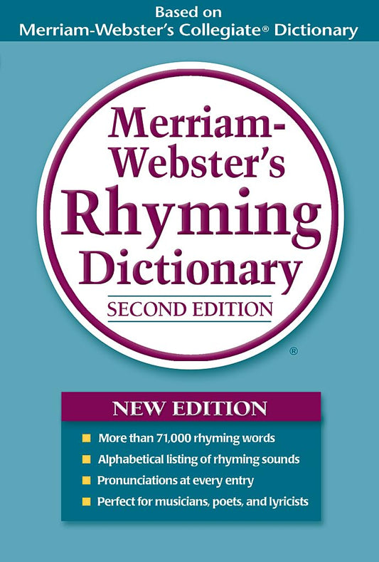 Merriam-Webster's Rhyming Dictionary, Second Edition, Trade Paperback - 4471