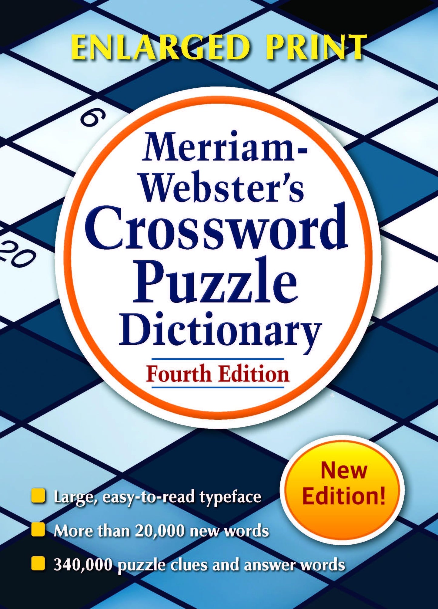 Merriam-Webster's Crossword Puzzle Dictionary, 4th Ed., Enlarged Print Edition, Newest Edition (Trade Paperback) - 1676