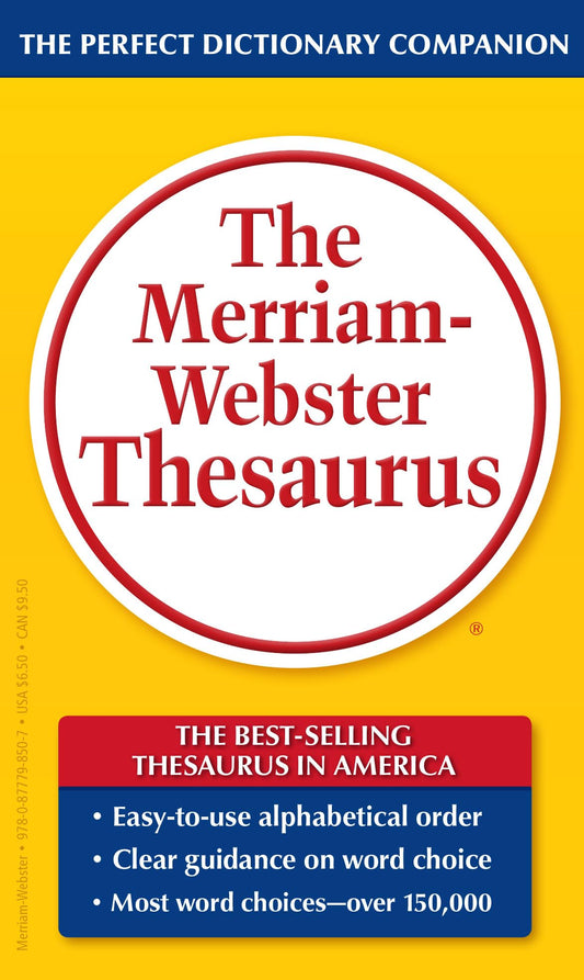The Merriam-Webster Thesaurus, Mass-Market Paperback - 1244