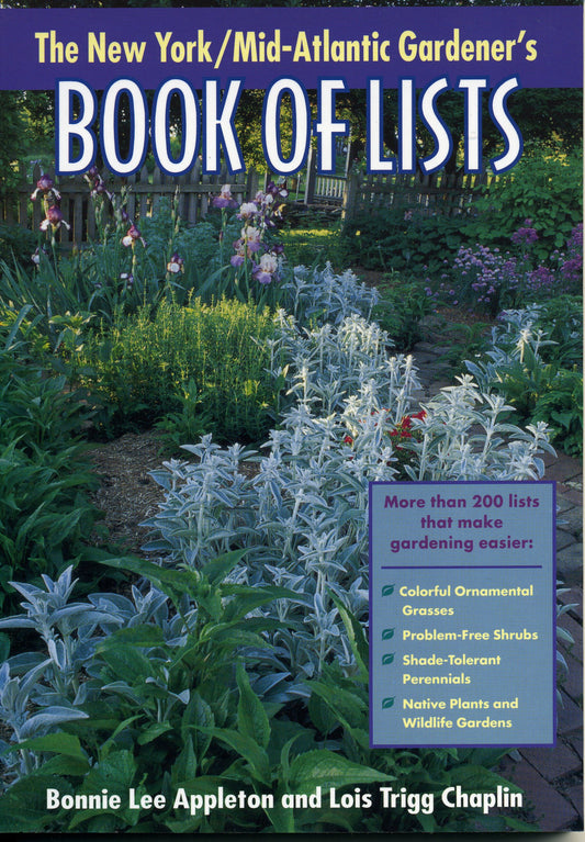 New York/Mid-Atlantic Gardener's Book of Lists - 2195