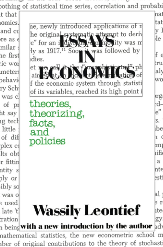 Essays in Economics: Theories, Theorizing, Facts and Policies - 9154