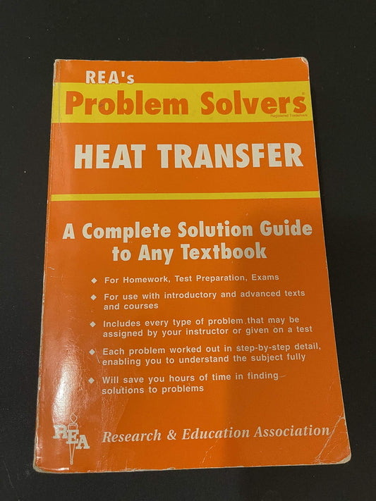 Heat Transfer Problem Solver (Problem Solvers Solution Guides)