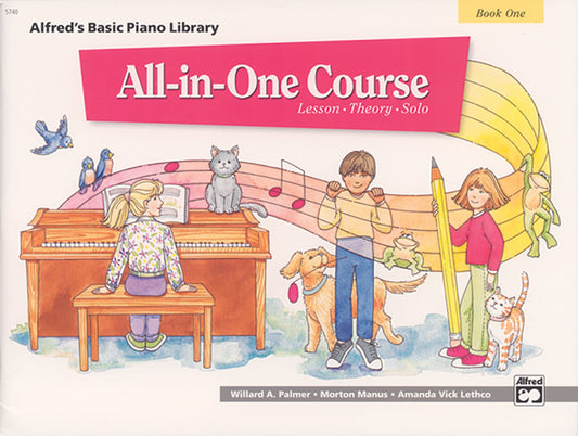 All-in-One Course for Children: Lesson, Theory, Solo, Book 1 (Alfred's Basic Piano Library) - 7152