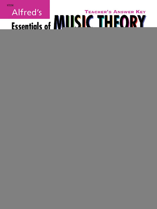 Alfred's Essentials of Music Theory: Teacher's Answer Key, Book & 2 CDs - 9950