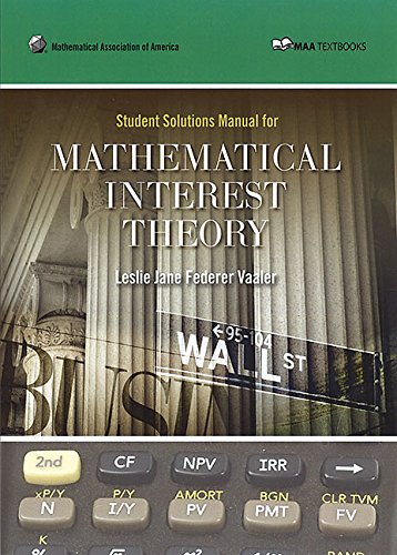 Mathematical Interest Theory
