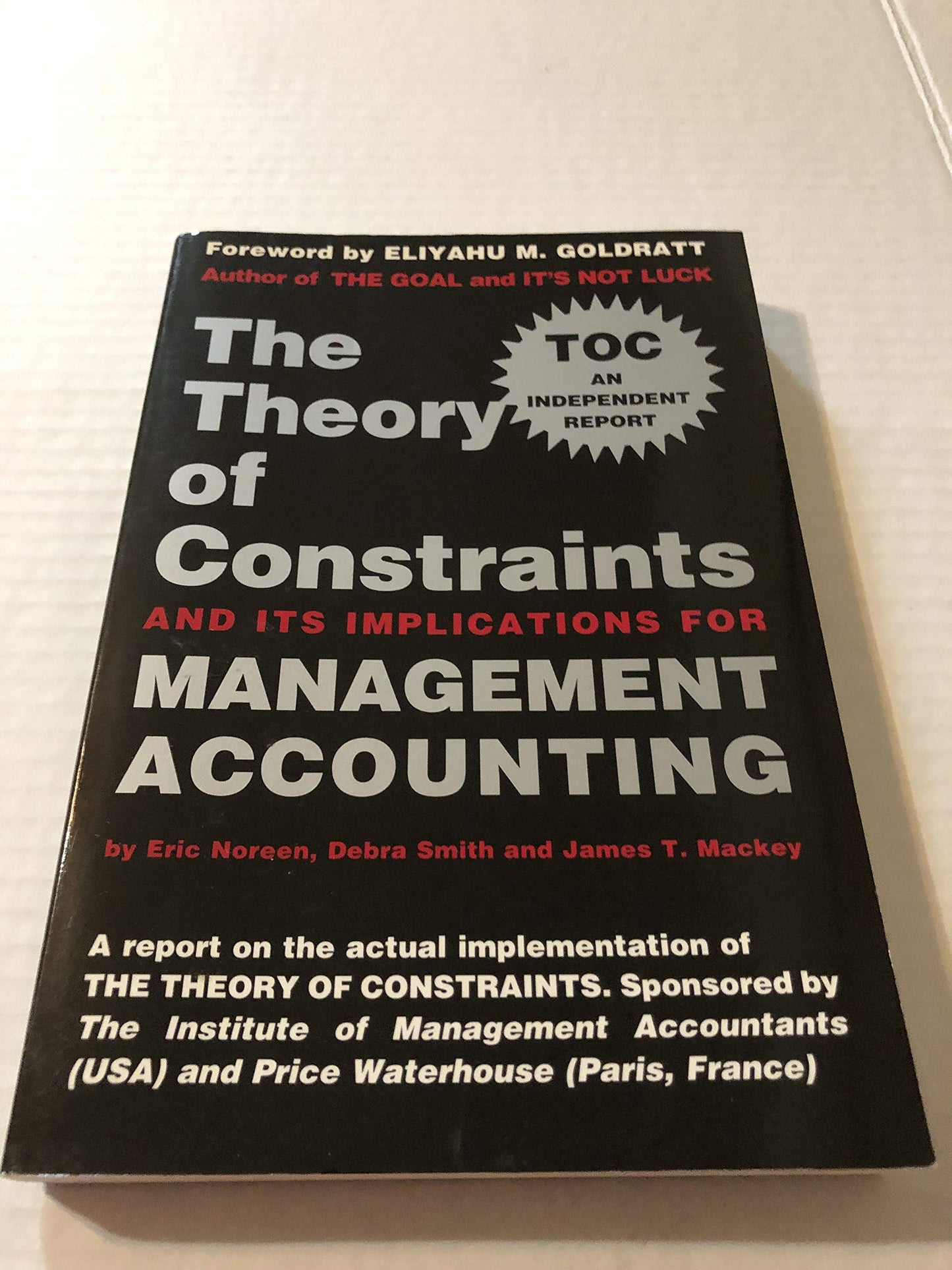 The Theory of Constraints and Its Implications for Management Accounting - 4335