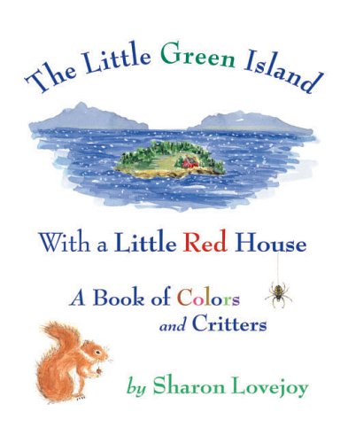 The Little Green Island with a Little Red House - 4384