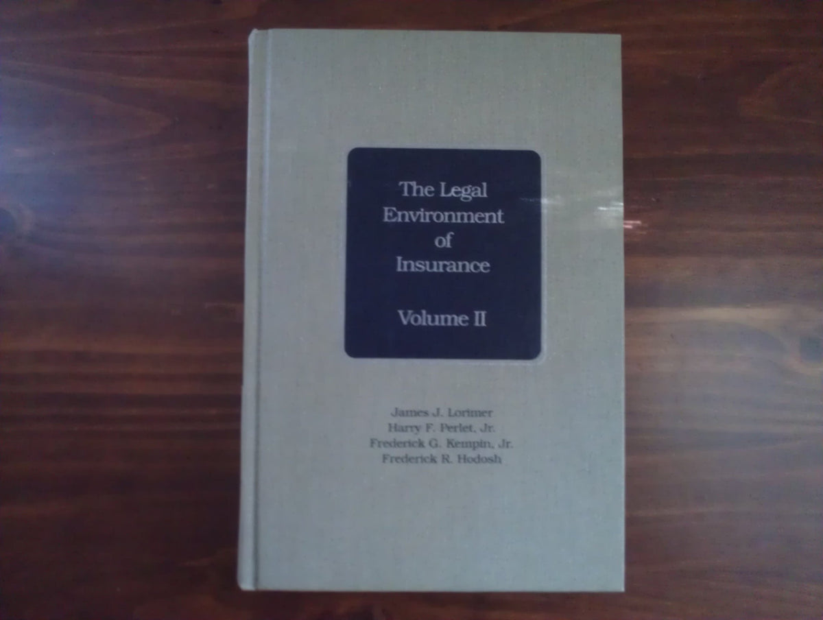 The Legal environment of insurance
