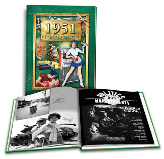 1951 What A Year It Was Book: 65th Birthday or 65th Anniversary Gift