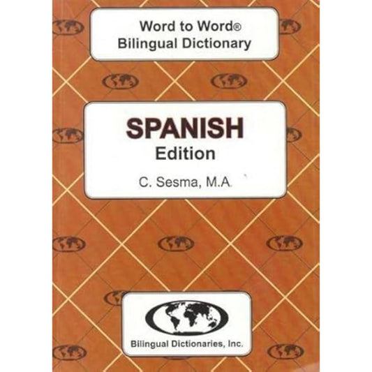 Spanish edition Word To Word Bilingual Dictionary - 2088