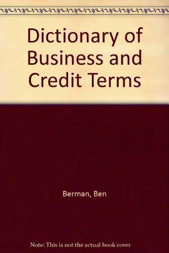 Dictionary of Business and Credit Terms