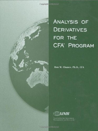 Analysis of Derivatives for the Cfa Program - 3152